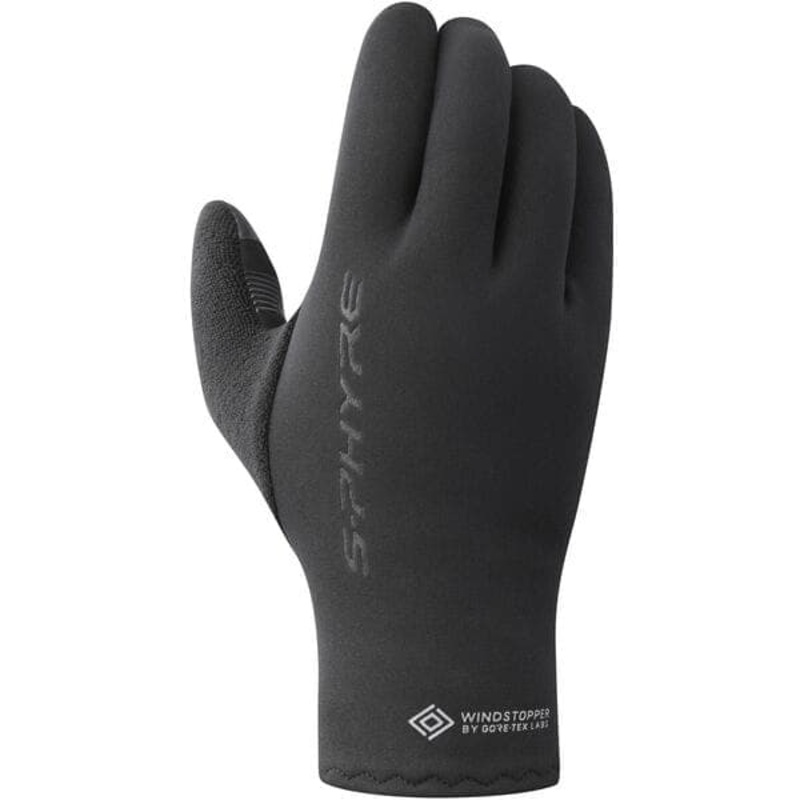 Shimano Clothing Unisex, S-PHYRE Thermal Gloves, Black, Size XL