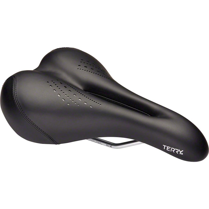 Terry Men's Liberator Y Gel Touring Saddle (Black) (Steel Rails) (173mm) 
