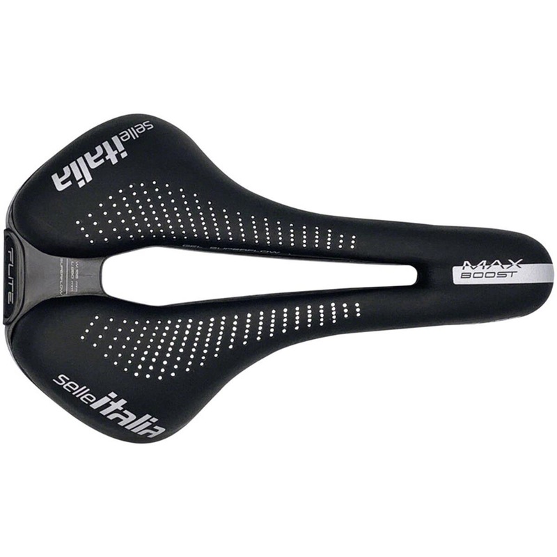 Selle Italia MAX FLITE Boost Gel Superflow Saddle (Black) (Titanium Rails) (L3) (155mm)