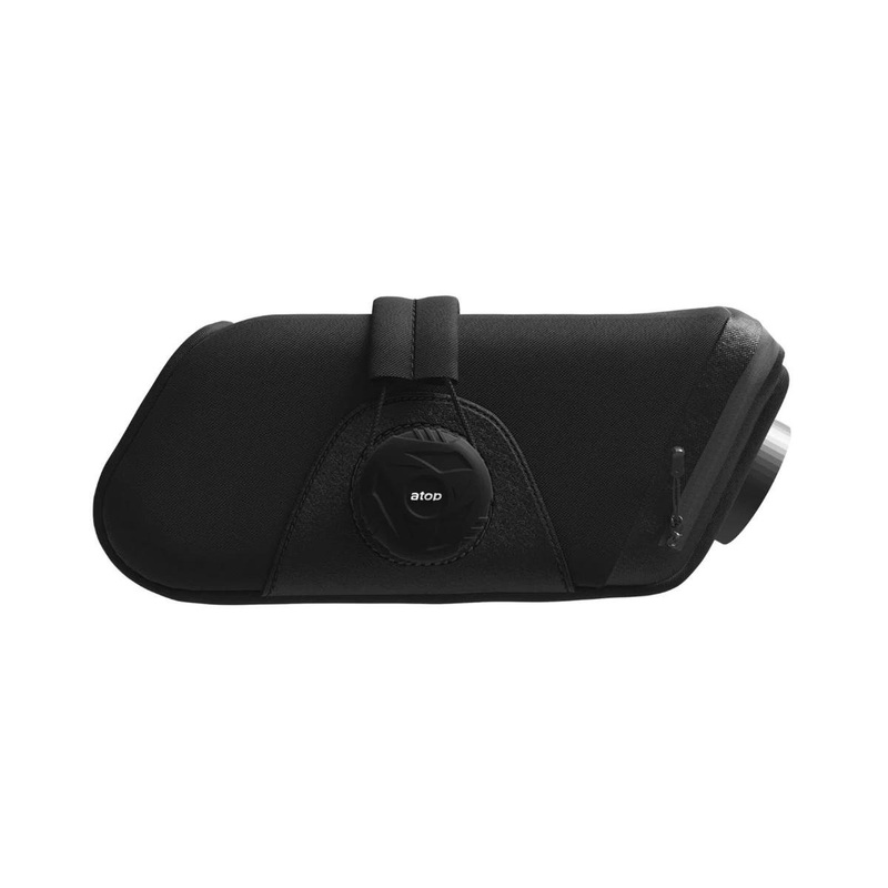 KOM Cycling Saddle Bag w/ Garmin Varia Mount (Black) (Regular) 