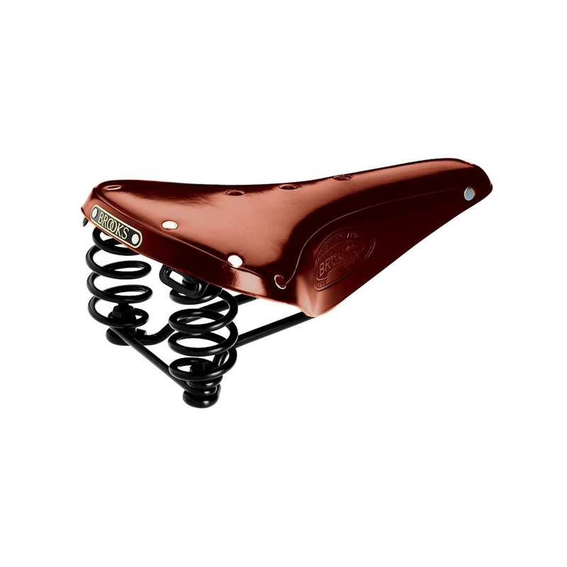 Brooks Flyer Men's Leather Saddle (Honey) (Steel Rails) (170mm) 