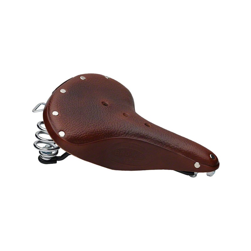 Brooks B67 Men's Saddle (Brown) (Black Steel Rails) (210mm) 