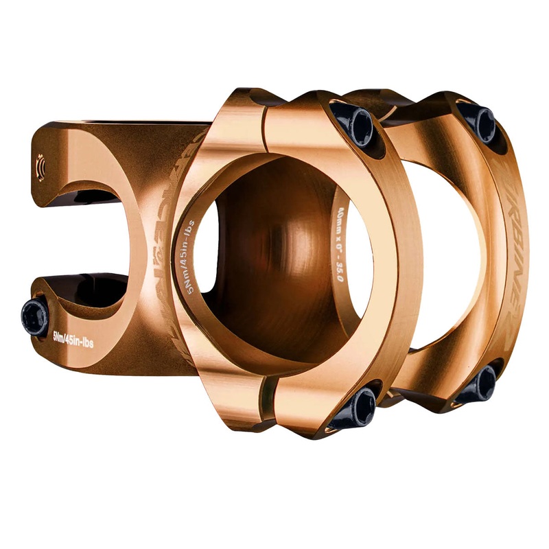 RaceFace Turbine R 35 Stem - 40mm 35mm Clamp +/-0 1 1/8 Gold