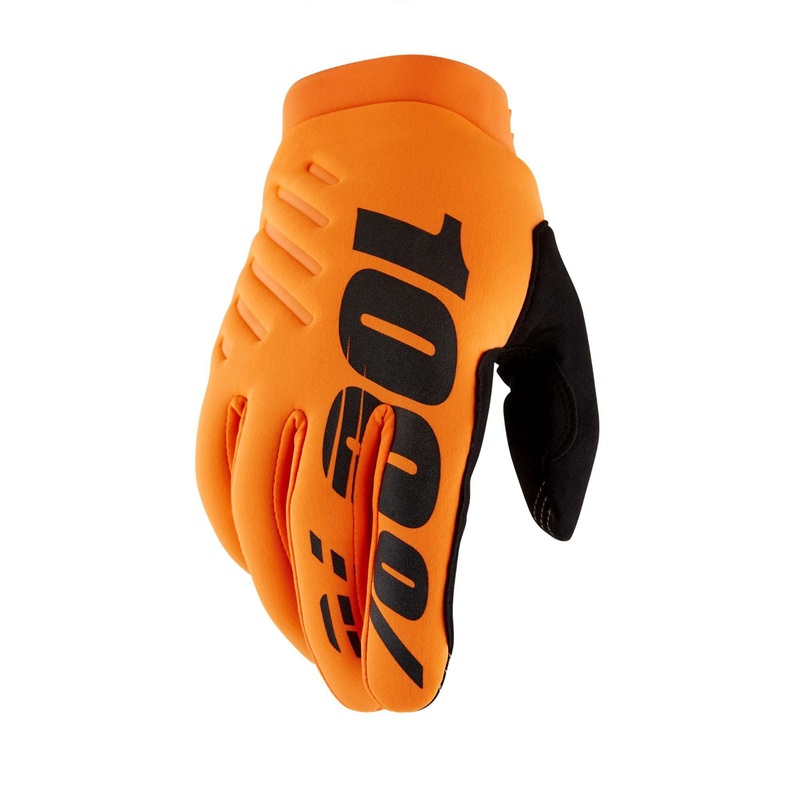 100% Brisker Cold Weather Glove - Fluo Orange