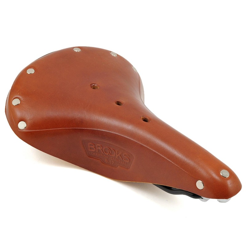 Brooks B17 Saddle (Honey) (Black Steel Rails) (170mm) 