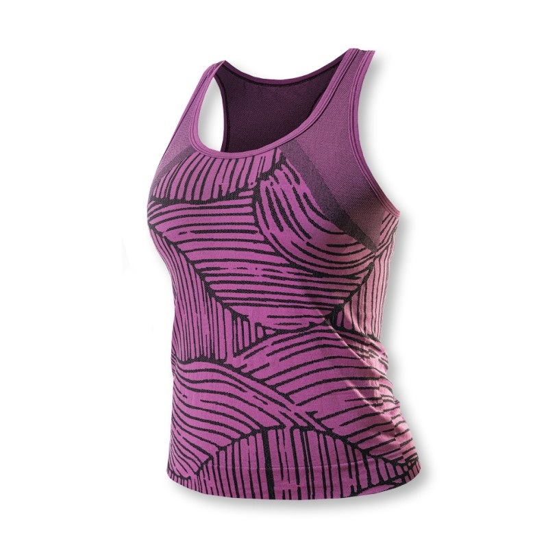 Maglia intima donna senza maniche Biotex Sprint - Fucsia