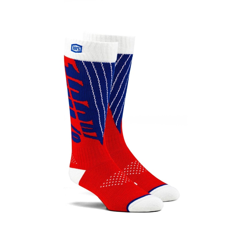 100% Torque Comfort Moto Socks Navy / Orange