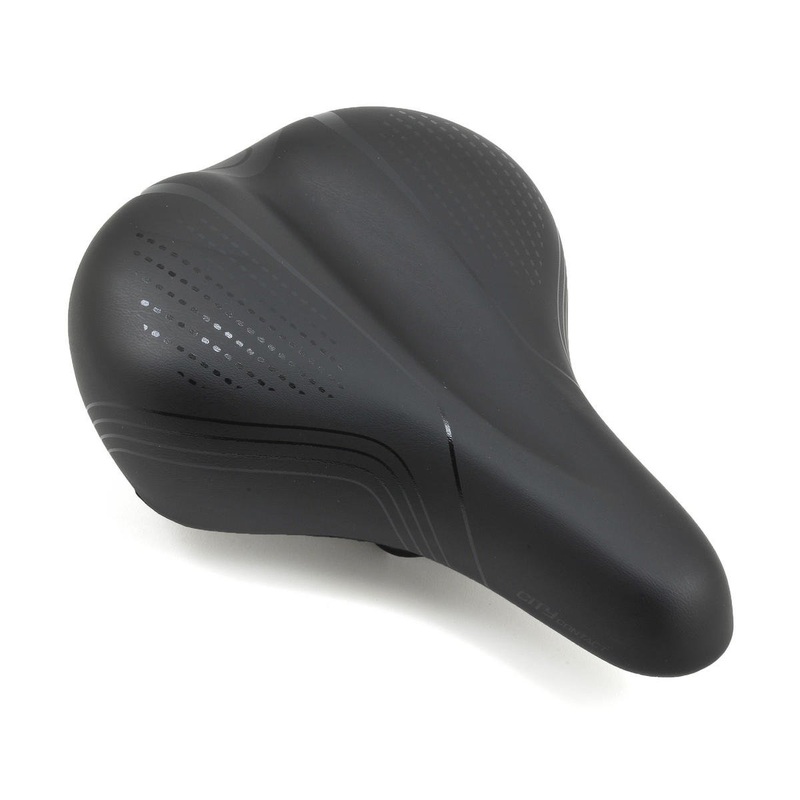 Giant Contact City Unisex Saddle (Black) (Chromoly Rails) (210mm) 