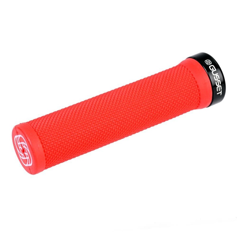 Gusset Grips Single File Clamp-On 133mm Grips Red
