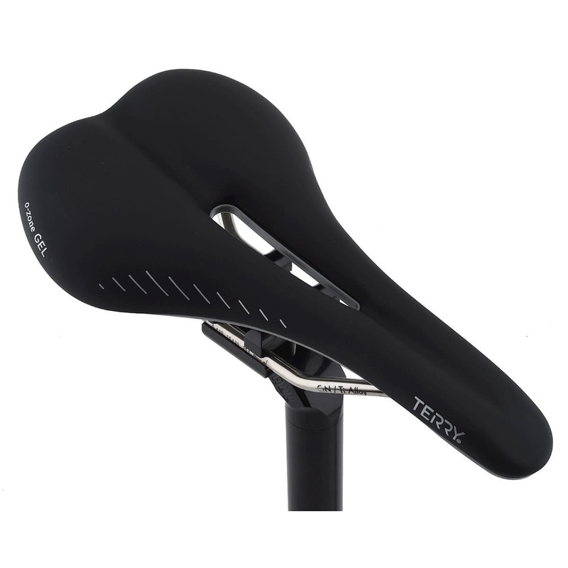 Terry Raven Ti Gel Women's Saddle (Black) (CrN/Titanium Rails) (150mm) 