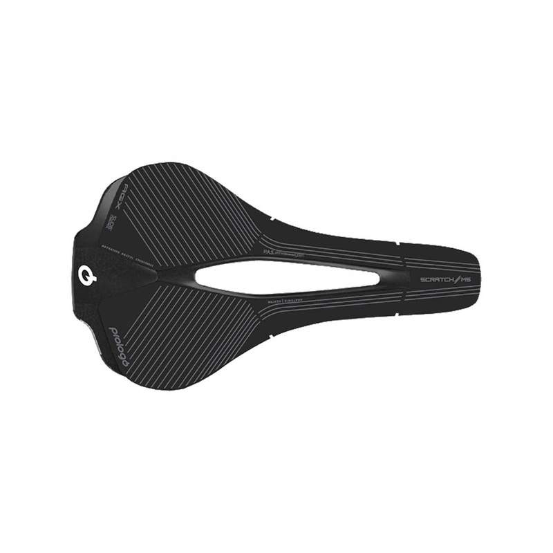 Prologo Scratch M5 PAS AGX Space Saddle (Black) (w/Slide Control) (Tirox Rails) (147mm)