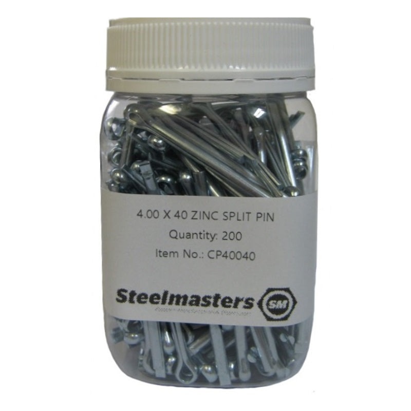 4.0mm Split Pins|SPLIT PIN 5/32 X 1 1/2 ZP 4.00 X 40MM (200)