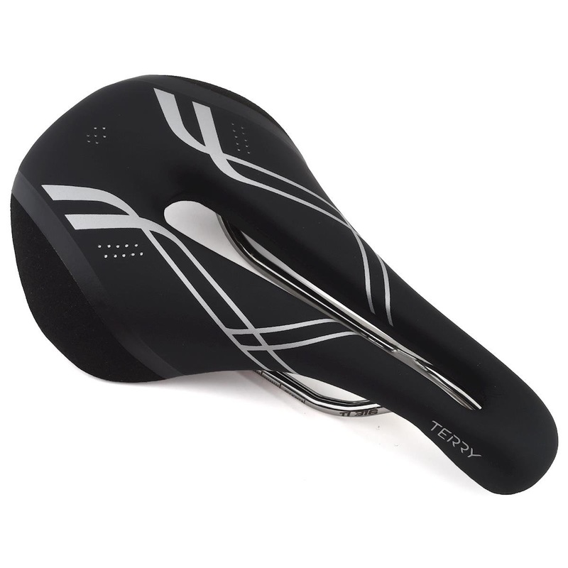 Terry Women's Corta Saddle (Black) (TI-316 Rails) (149mm) 