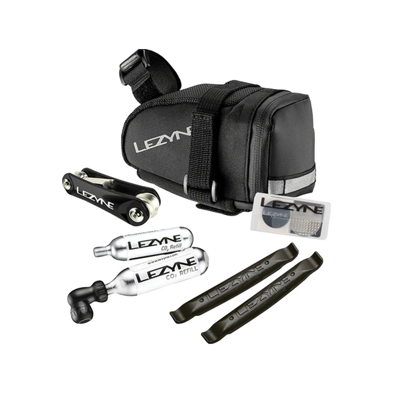 Lezyne Caddy Saddle Bag CO2 Kit (Black) (M-Caddy) 