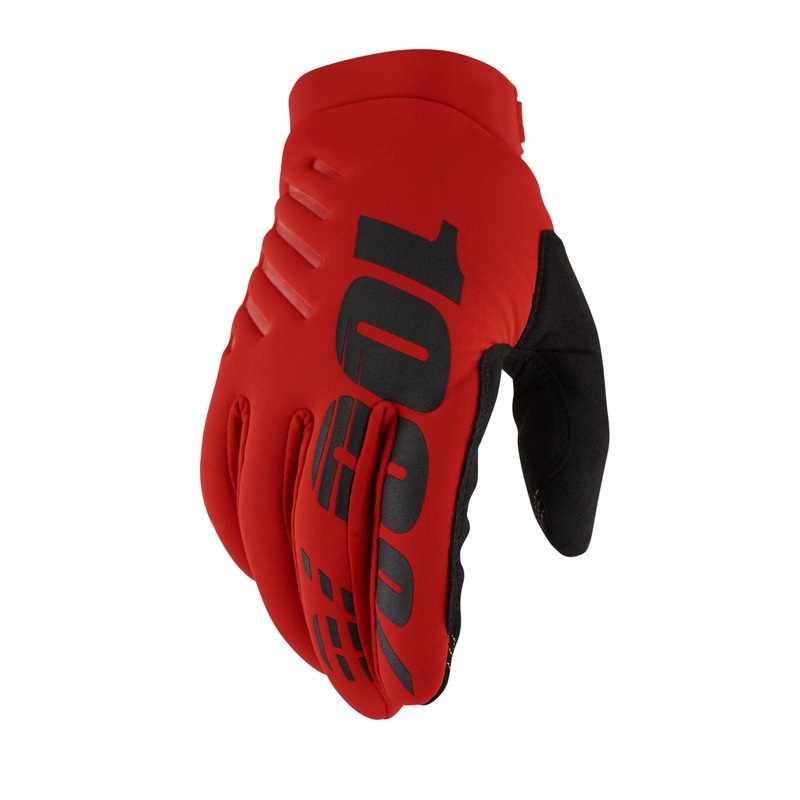 100% Brisker Cold Weather Glove - Red