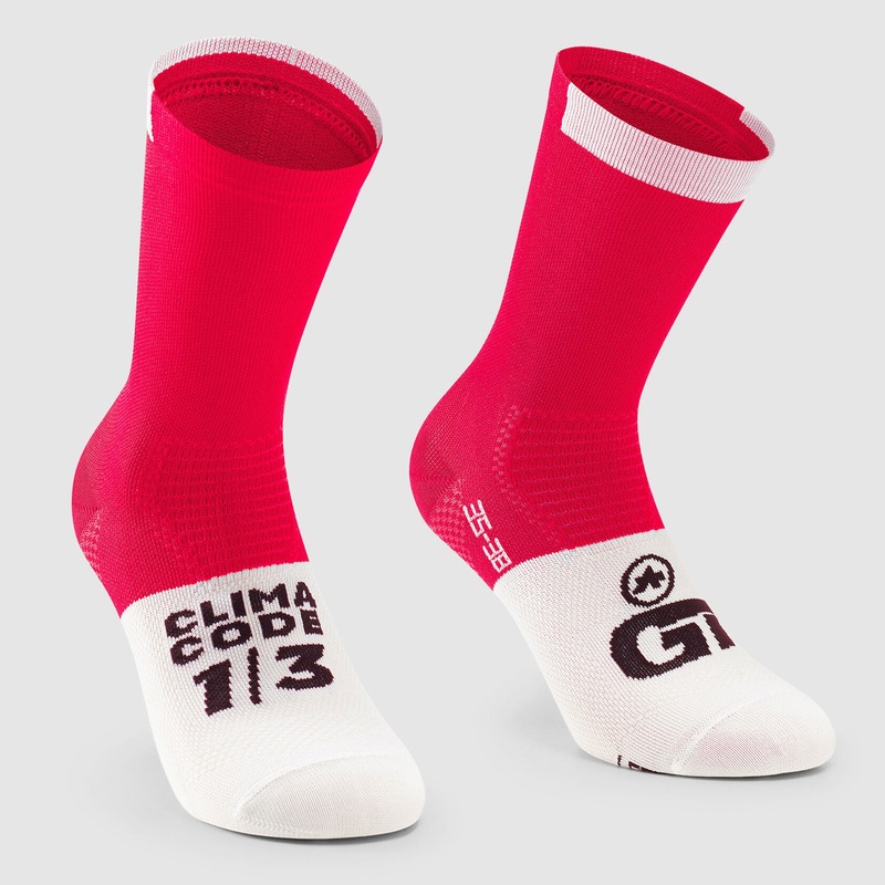 Calze Assos GT C2 - Rosso bianco