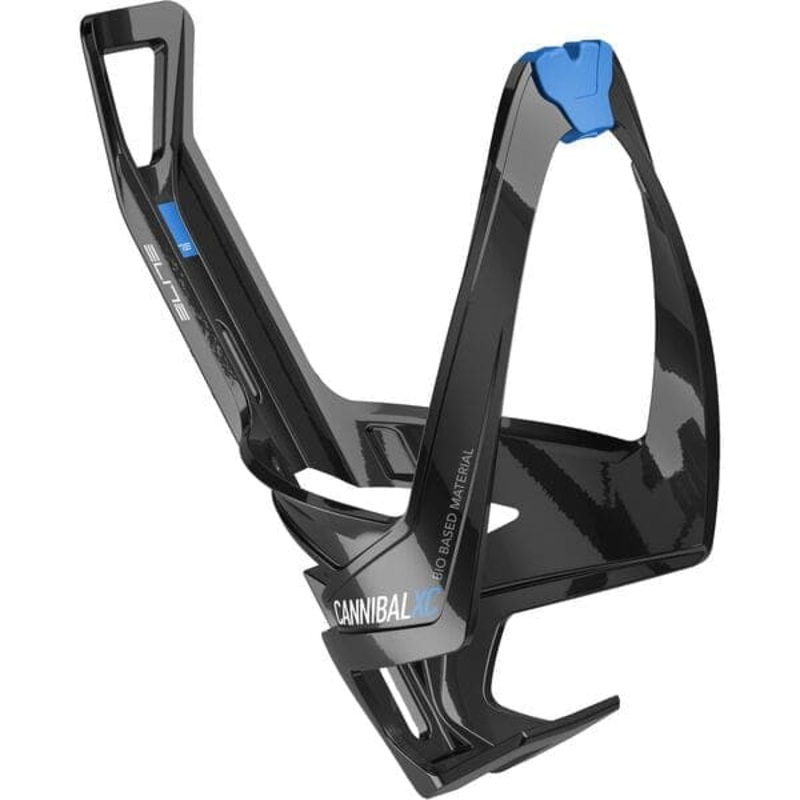 Elite Cannibal XC Bio bottle cage gloss black / blue