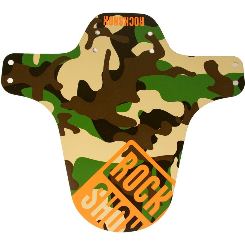 Rockshox Universal Mtb Fender 2022: Full Camo With Orange Logo Universal