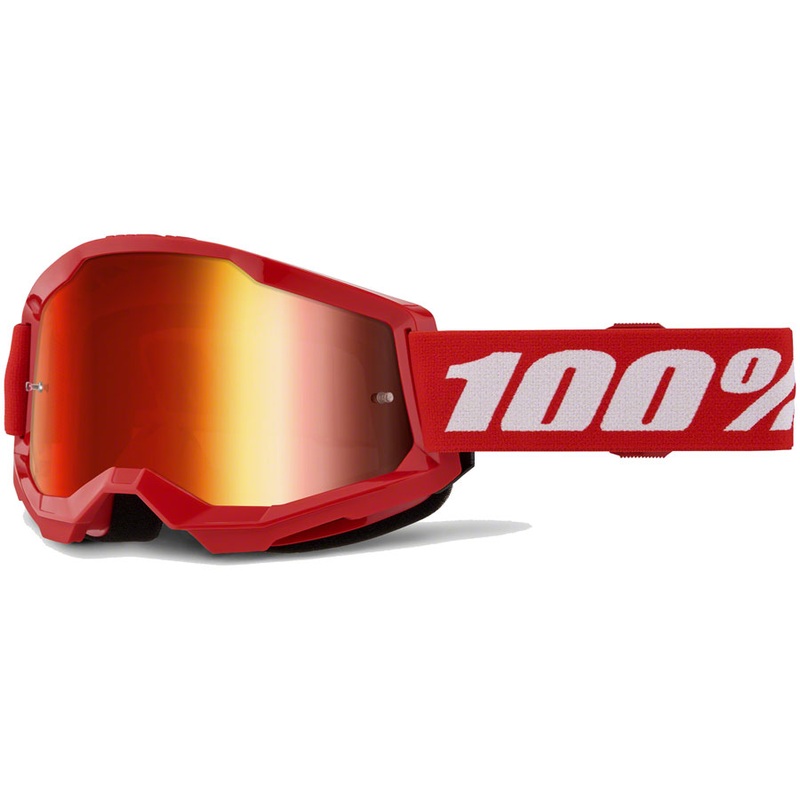100% Strata 2 Goggles - Red/Mirror Red