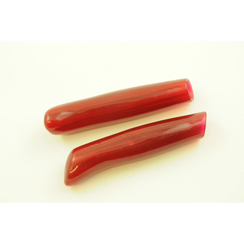 60'S 70'S RED TORPEDO STYLE JUNIOR BIKE HANDLEBAR GRIPS 19mm 3-4 TRIKES KIDS