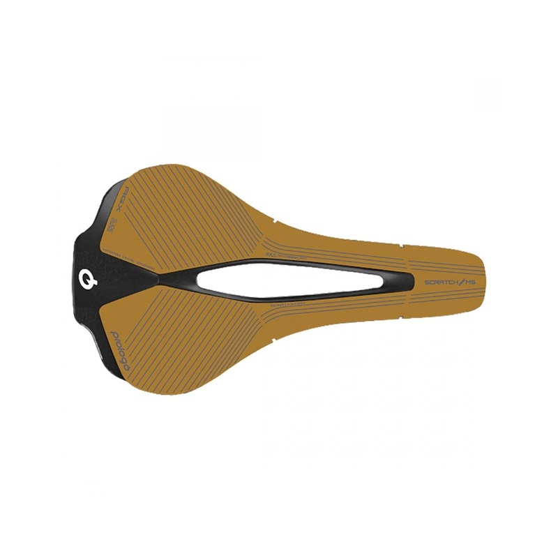 Prologo Scratch M5 PAS AGX Space Saddle (Brown) (w/Slide Control) (Tirox Rails) (147mm)