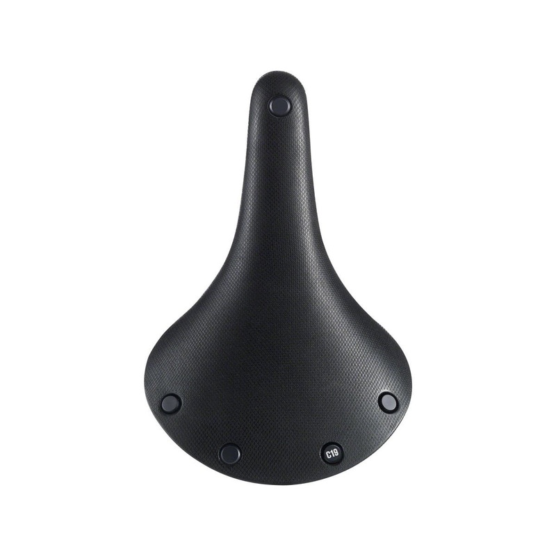 Brooks C19 Cambium Saddle (Black) (Steel Rails) (184mm) 