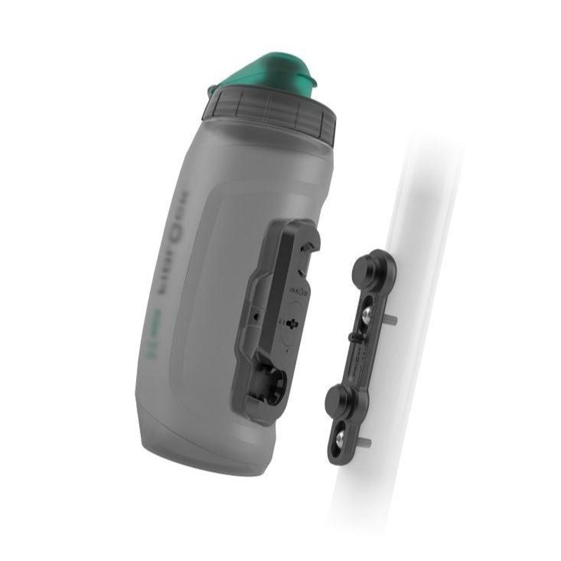 Borraccia Fidlock Twist 590 antibacterial + bike base - Grigio