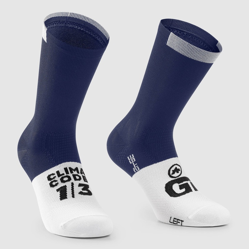Calze Assos GT C2 - Blu bianco