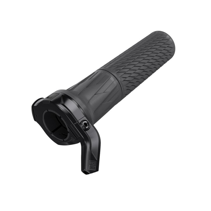 Rockshox Spare - Remote - Twistloc Full Sprint Left 10Mm Cable Pull (Includes Straight, Curved Cable Guides, Left, Right Grips) - Metric Rear Shocks, Rl (2013+) Charger Dampers A1: Black