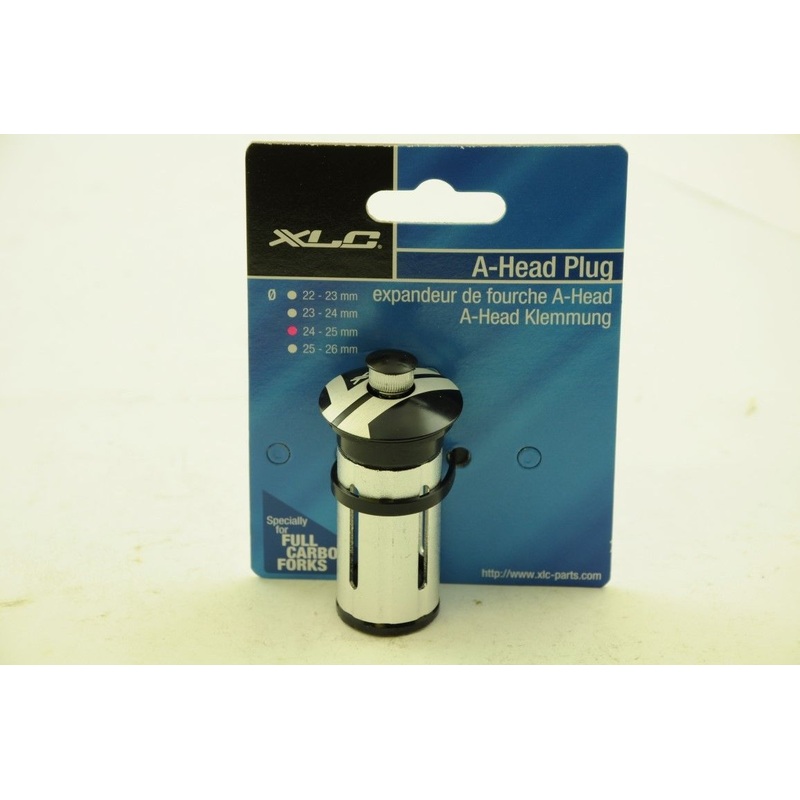 XLC A-HEAD HEADSET PLUG 24 - 25mm DESIGNED FOR CARBON FORKS, REUSABLE 30% OFF
