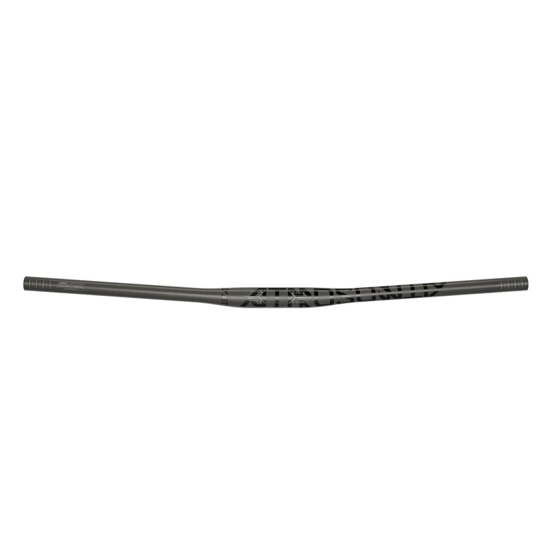 Truvativ Atmos Carbon Handlebar, 31.8Mm Clamp, 760Mm Wide, 0Mm Rise A1: Matte Carbon With Gloss Black Logos 760Mm