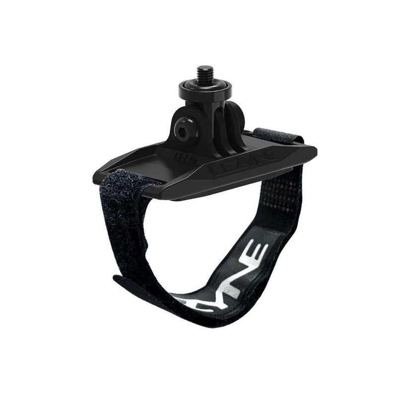 Lezyne GoPro-Style LED Headlight Helmet Mount (Black) 