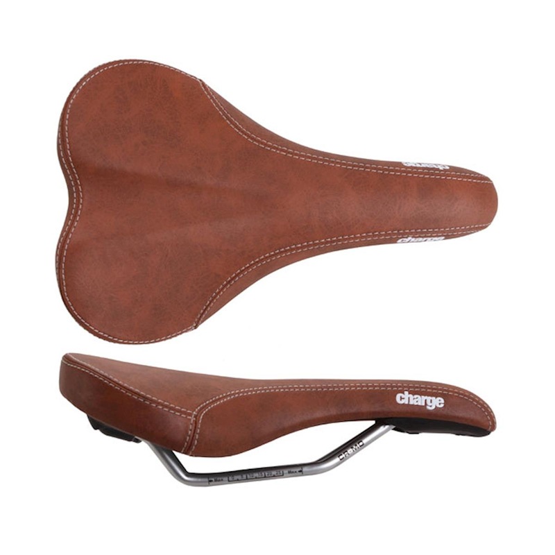 Charge Bikes Ladle Women's Saddle (Brown) (Chromoly Rails) (145mm) 