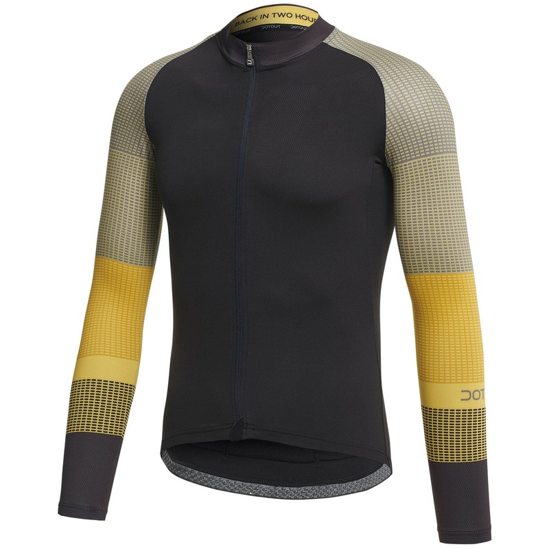 Maglia maniche lunghe Dotout Block - Nero giallo