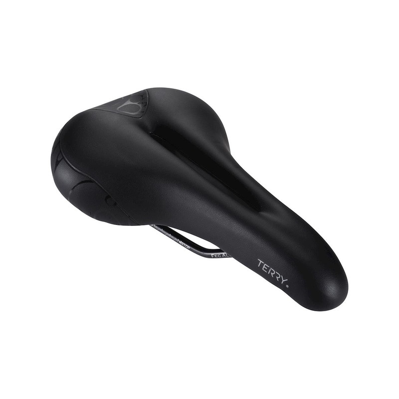 Terry Women's Butterfly Chromoly Gel Saddle (Black) (FeC Alloy Rails) (155mm) 