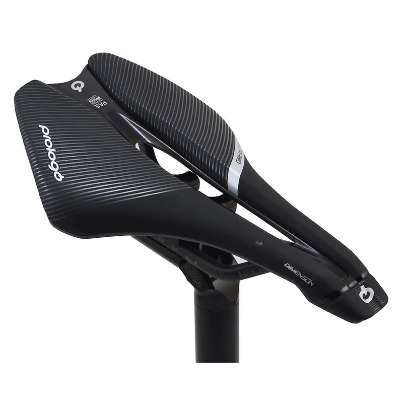 Prologo Dimension 143 Saddle (Black) (Nack Carbon Rails) (143mm) 