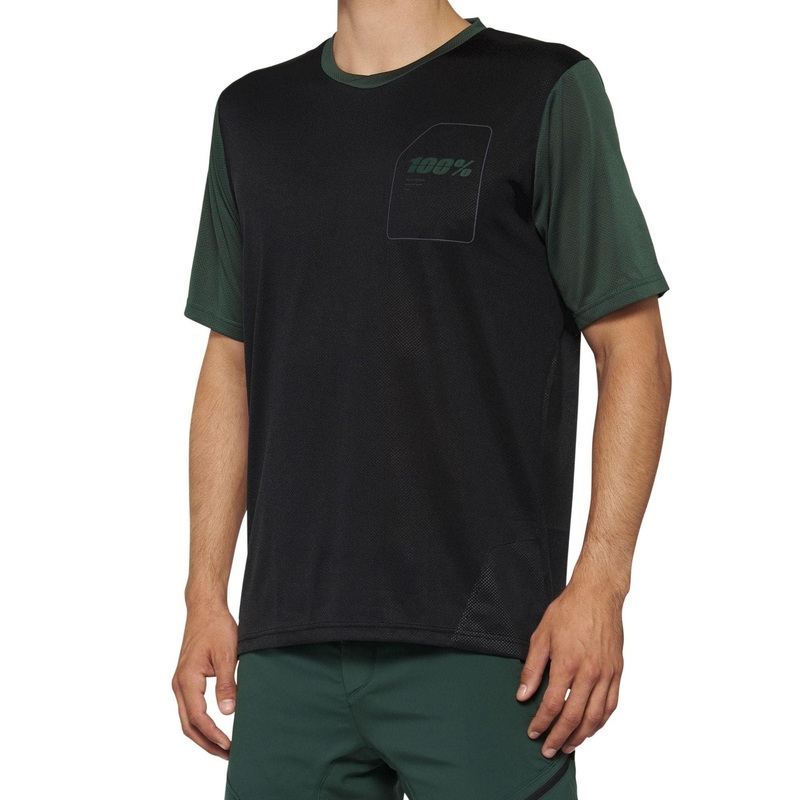 100% Ridecamp Jersey 2022 Black / Forest Green