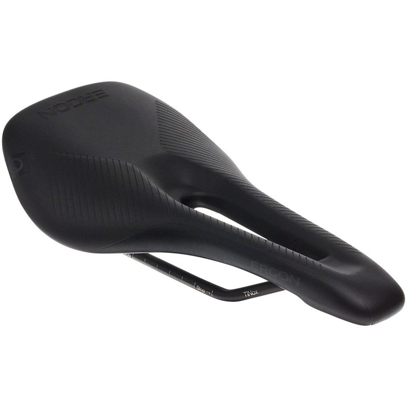 Ergon SR Pro Women's Saddle (Black) (Titanox Rails) (S/M) (141mm) 