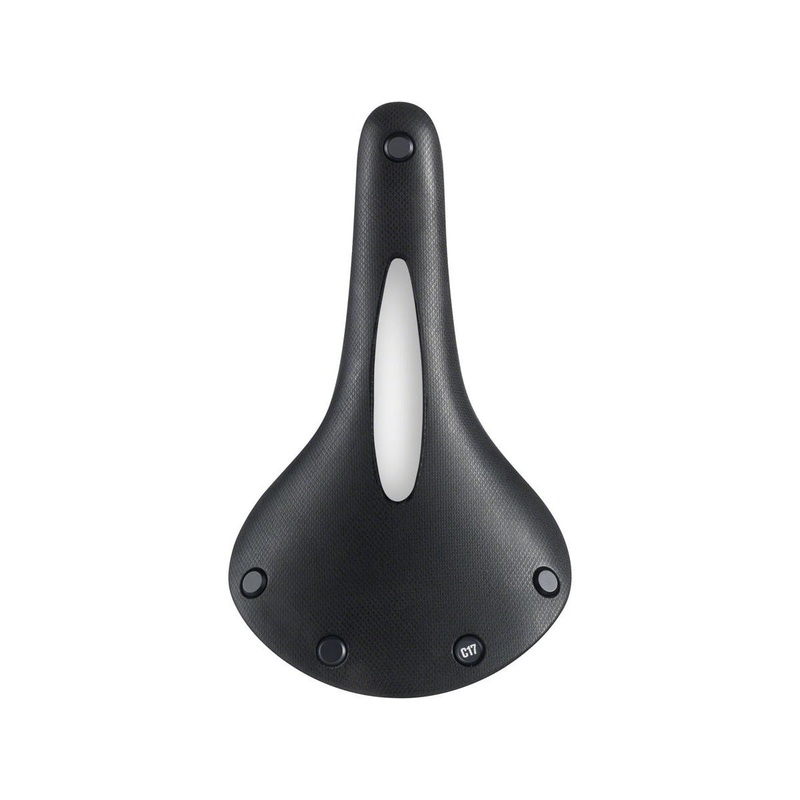 Brooks C17 Cambium Carved Saddle (Black) (Steel Rails) (164mm) 