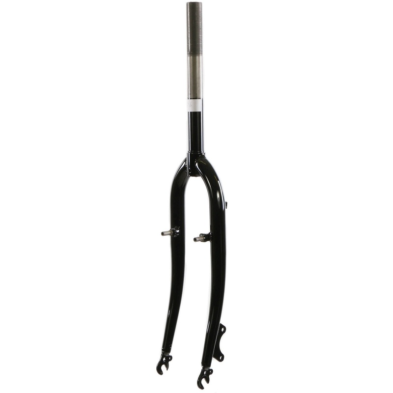 26 MTB FORK V+DISC MOUNT 1-1-8STEERER 28.6mm 260mm 90mm THREADED STEERER BLK