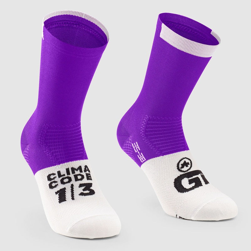 Calze Assos GT C2 - Viola bianco