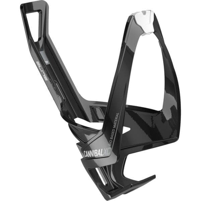 Elite Cannibal XC Bio bottle cage gloss black / white