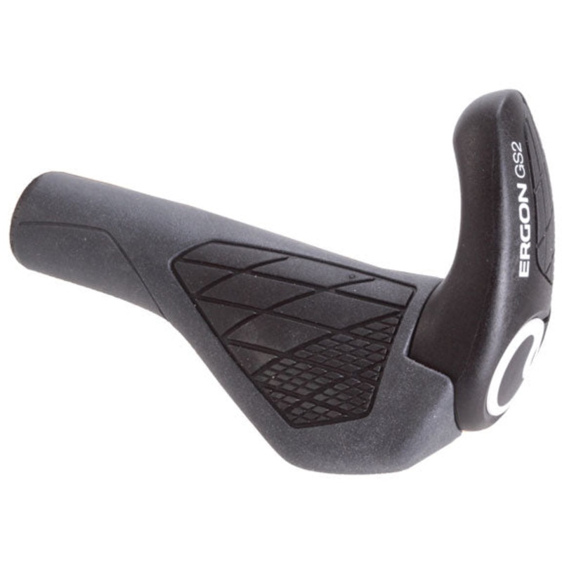 Ergon GS2 Grips - Black/Gray Lock-On Small