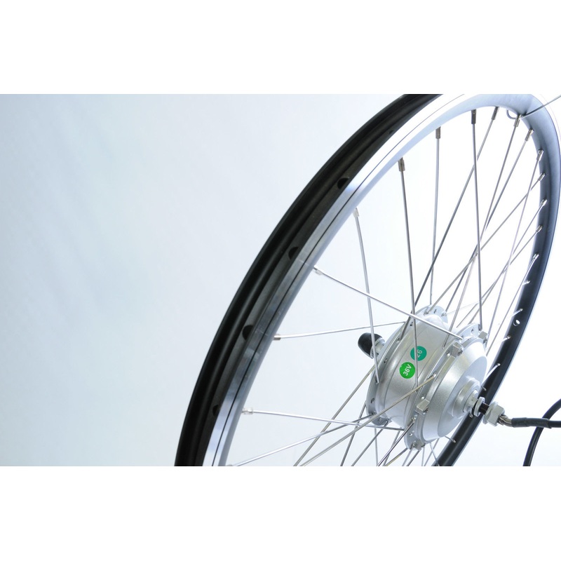 26 WHEEL WITH ELECTRIC FRONT WHEEL DRIVE HUB MOTOR 36V VOLT 250W WATT E BIKE ETC