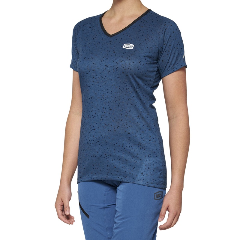 100% Airmatic Short Sleeve Women's Jersey 2022 Slate Blue