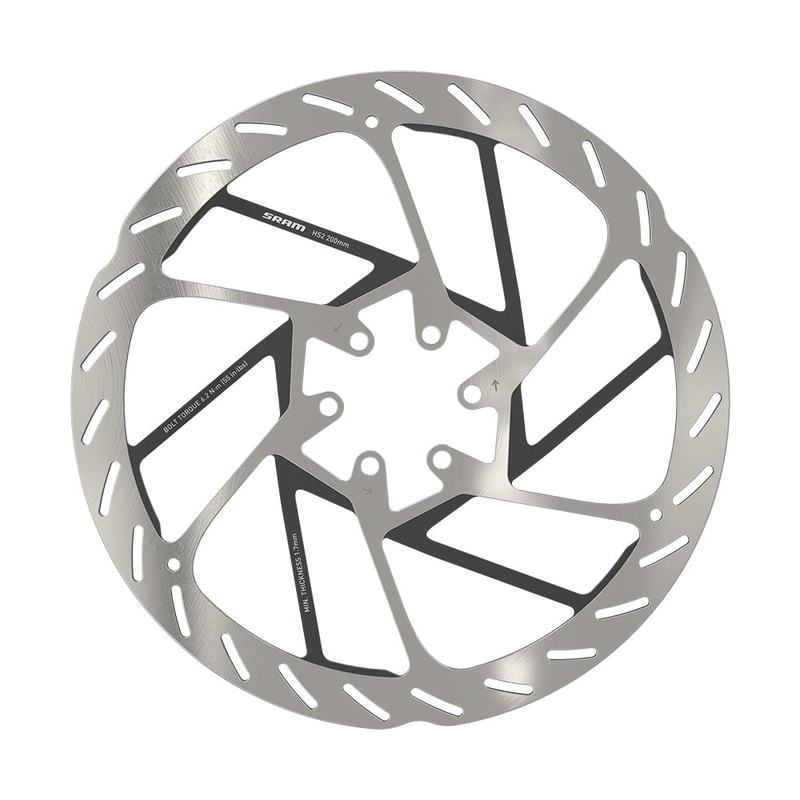SRAM HS2 6 Bolt Rotors|SRAM ROTOR HS2 160 00.5018.176.000|SRAM ROTOR HS2 180 00.5018.176.001|SRAM ROTOR HS2 200 00.5018.176.002|SRAM ROTOR HS2 220 00.5018.176.003