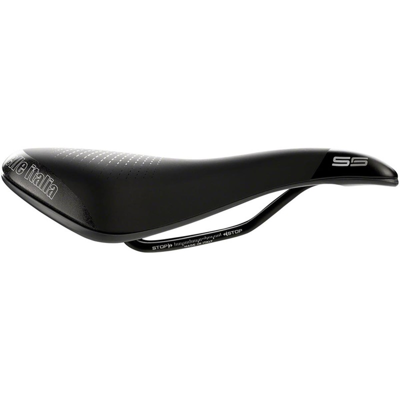 Selle Italia S 5 Superflow Saddle (Black) (S3) (145mm) (w/Hi-Viz Inserts)
