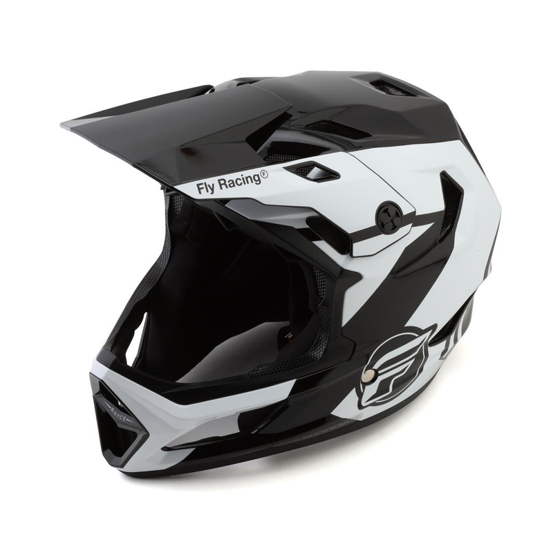 Fly Racing Rayce Repeat Full Face Helmet (Black/White/Grey) (L) 