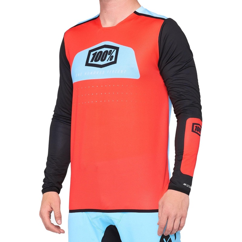 100% R-Core X Jersey Fluo Red / Black