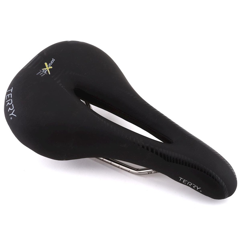 Terry Women's Butterfly Century Saddle (Black) (Titanium Rails) (152mm) 